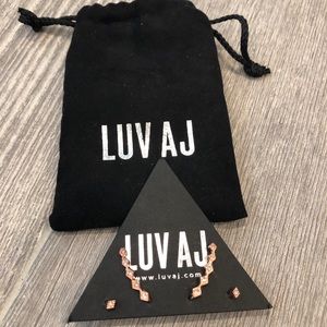 LUV AJ DIAMOND KITE CRAWLER + STUD SET - ROSE GOLD